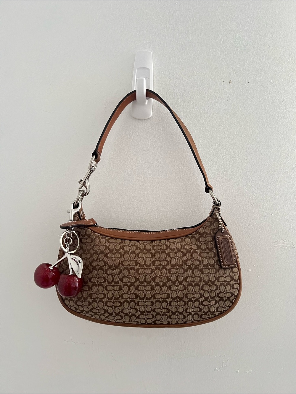 Coach Brown Signature Mini Shoulder Bag